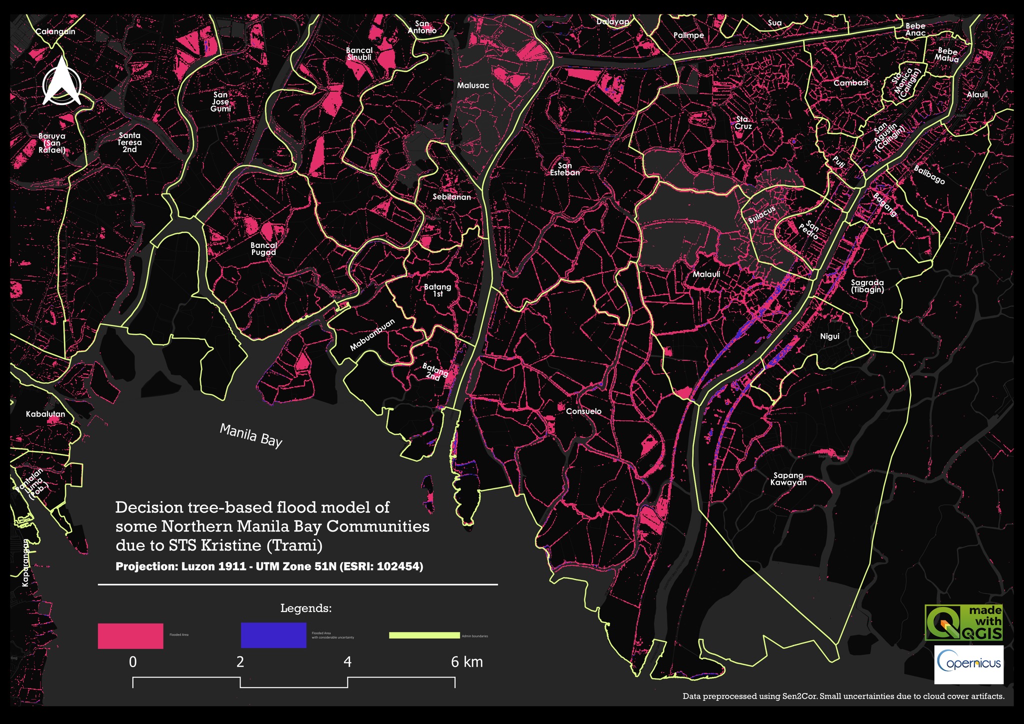 Flood extent STS Kristine